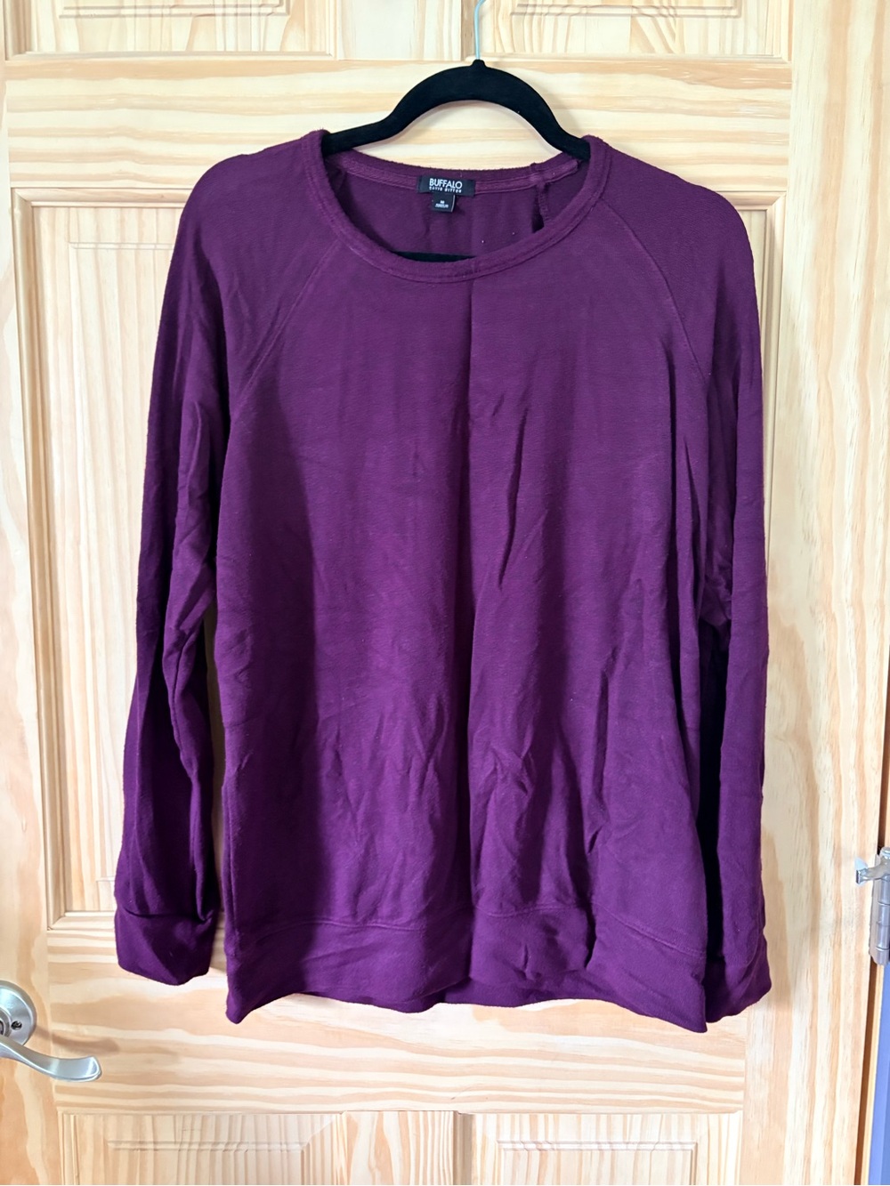 Buffalo David Bitton Deep Plum Knit Crewneck